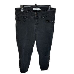 Torrid Lace-Up‎ Black Wash Skinny Jeggings Women's 14R